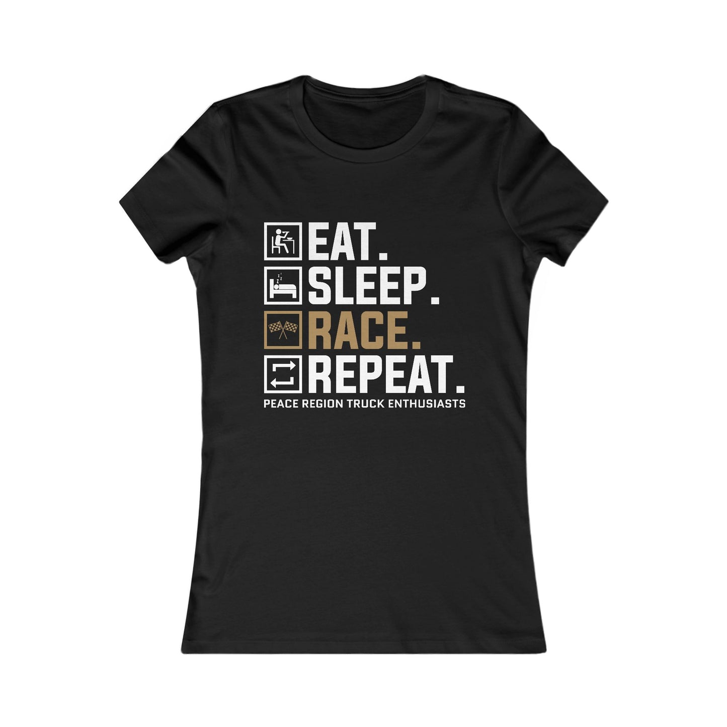 Race Tee - 'EAT. SLEEP. RACE. REPEAT.'