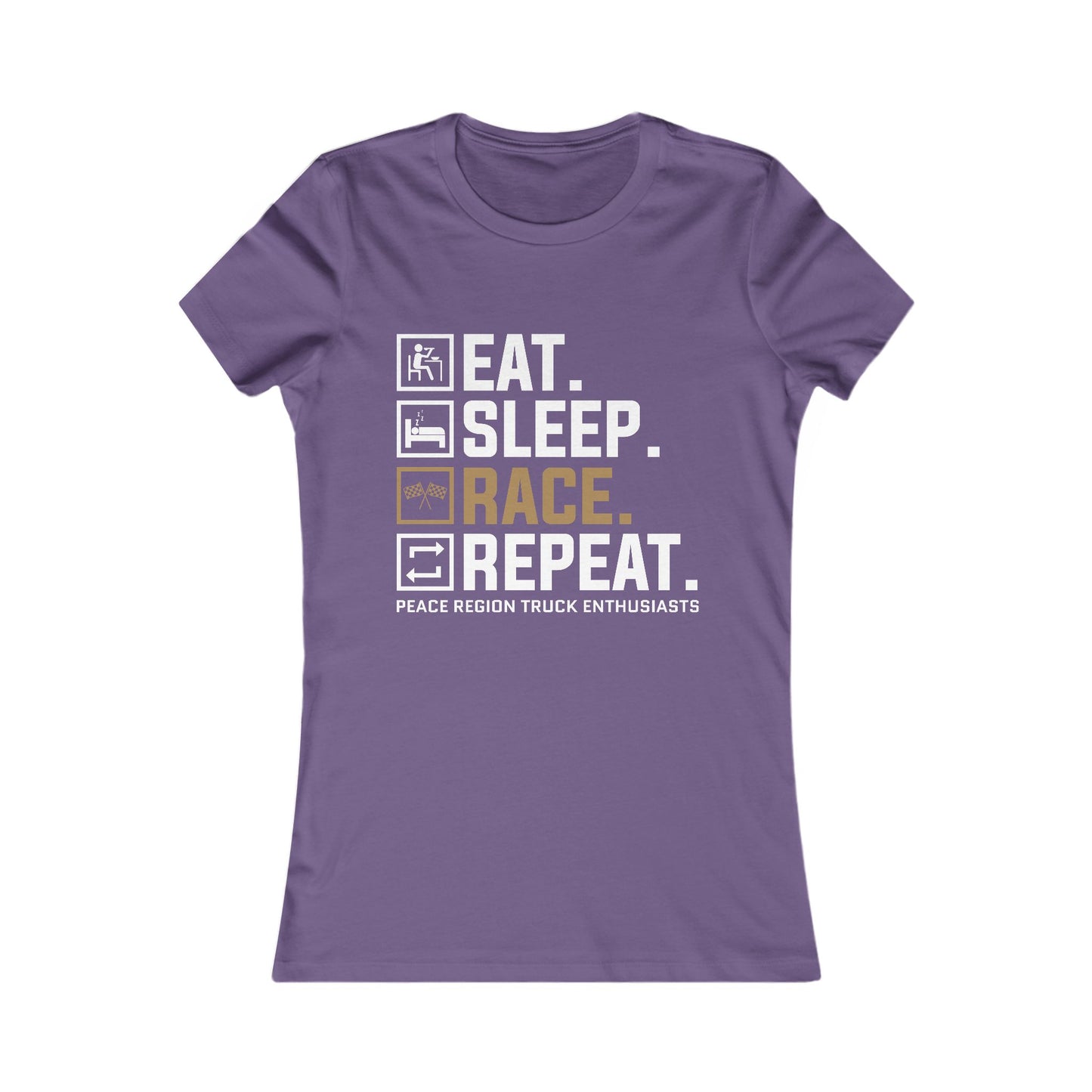 Race Tee - 'EAT. SLEEP. RACE. REPEAT.'