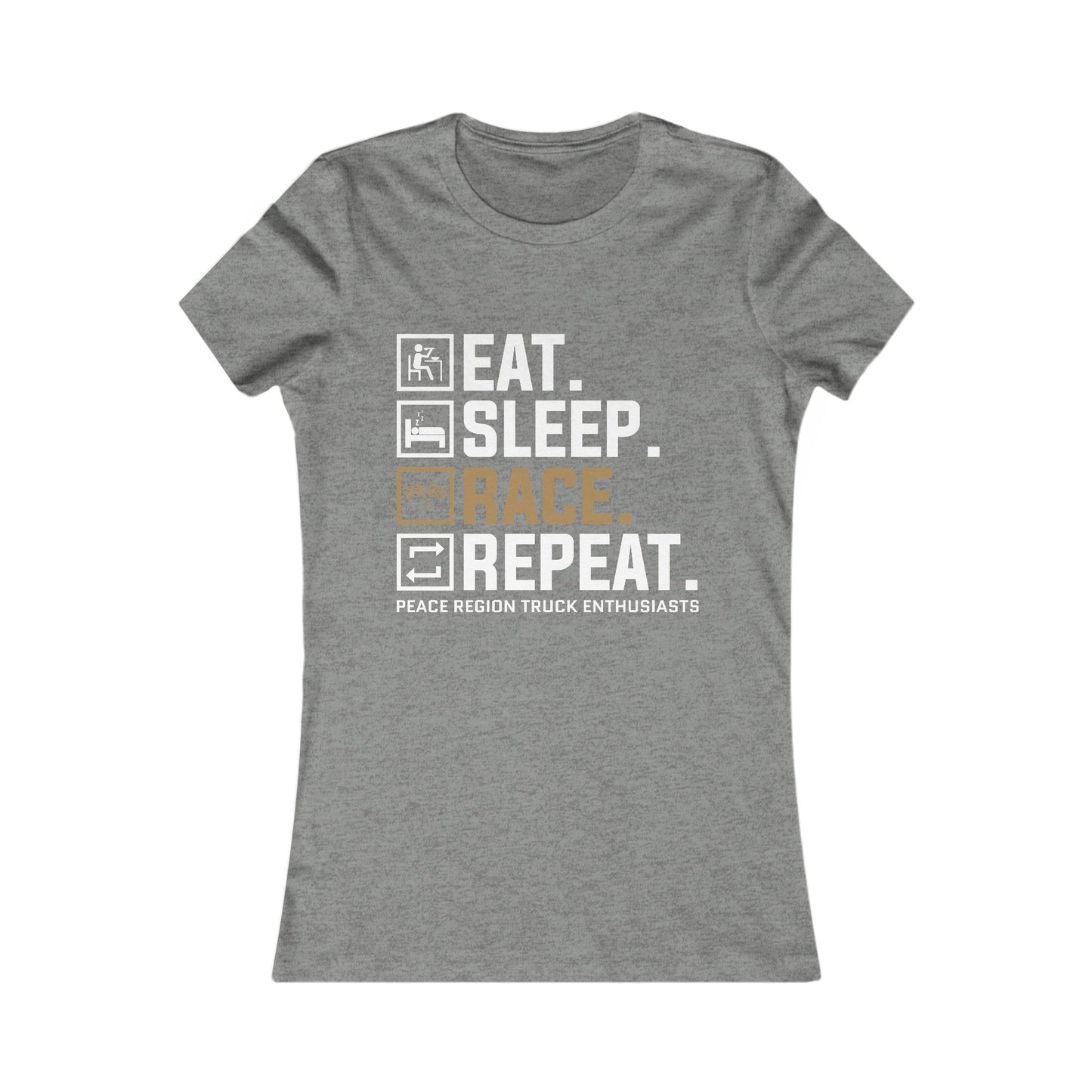Race Tee - 'EAT. SLEEP. RACE. REPEAT.'